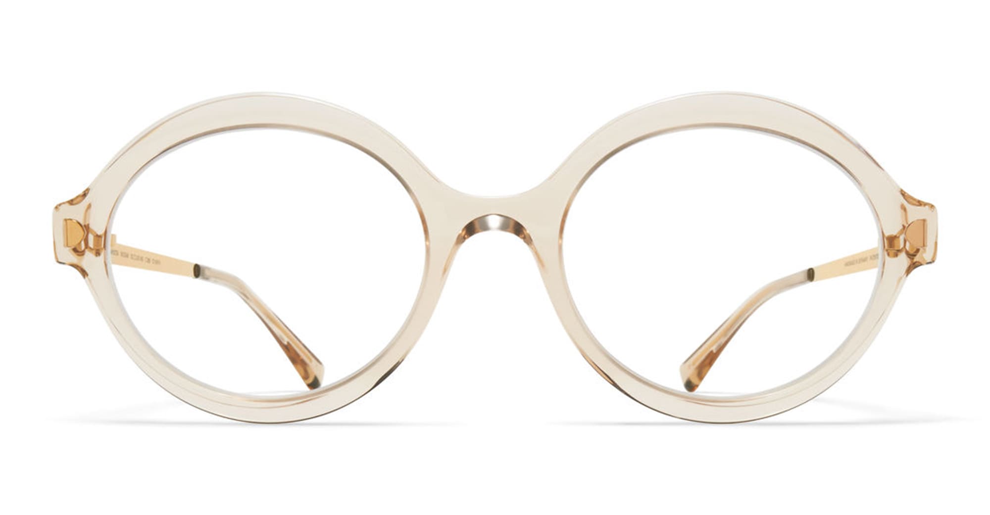  Glossy Gold - stainless steel - shape  - transparent beige - EYEWEAR - EYEGLASSES - Donna,Women - lens  - Made In Germany