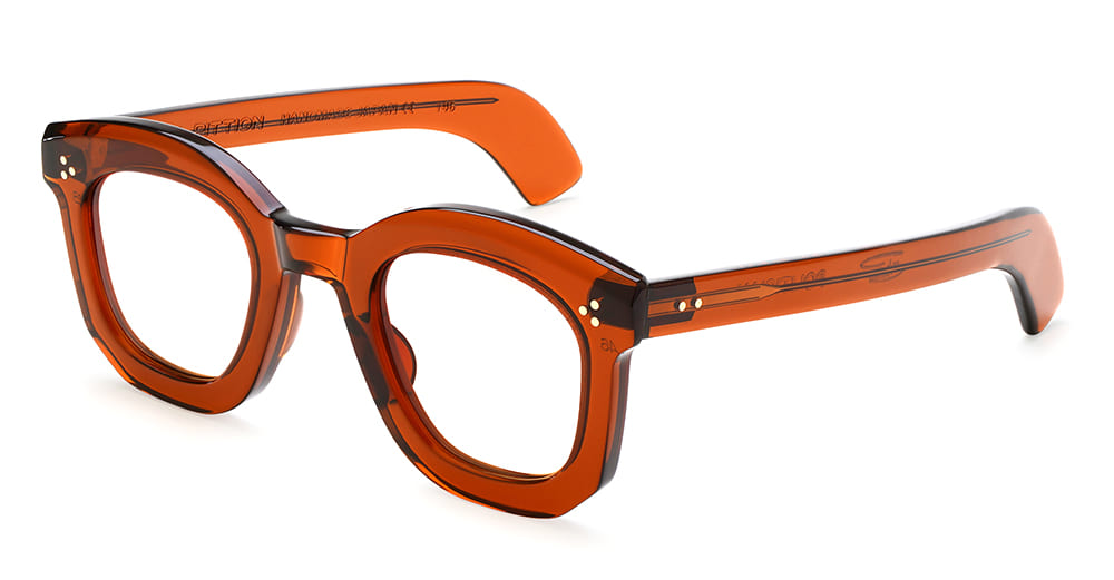Ottica Mondello Roma - Max Pittion - MXPL-002H - POLITICIAN 44 X 28 - FRENCH BEER DARK RX - Acetate - shape Round - brown - EYEWEAR - EYEGLASSES - Unisex,Uomo,Donna,Women,Men - lens Clear - Made In Japan