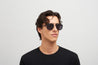 Ottica Mondello Roma - Mykita - 10086149 - FERLO - MH6 PITCH BLACK - stainless steel - shape  - Black - EYEWEAR - SUNGLASSES - Donna,Women - lens  - Made In Germany