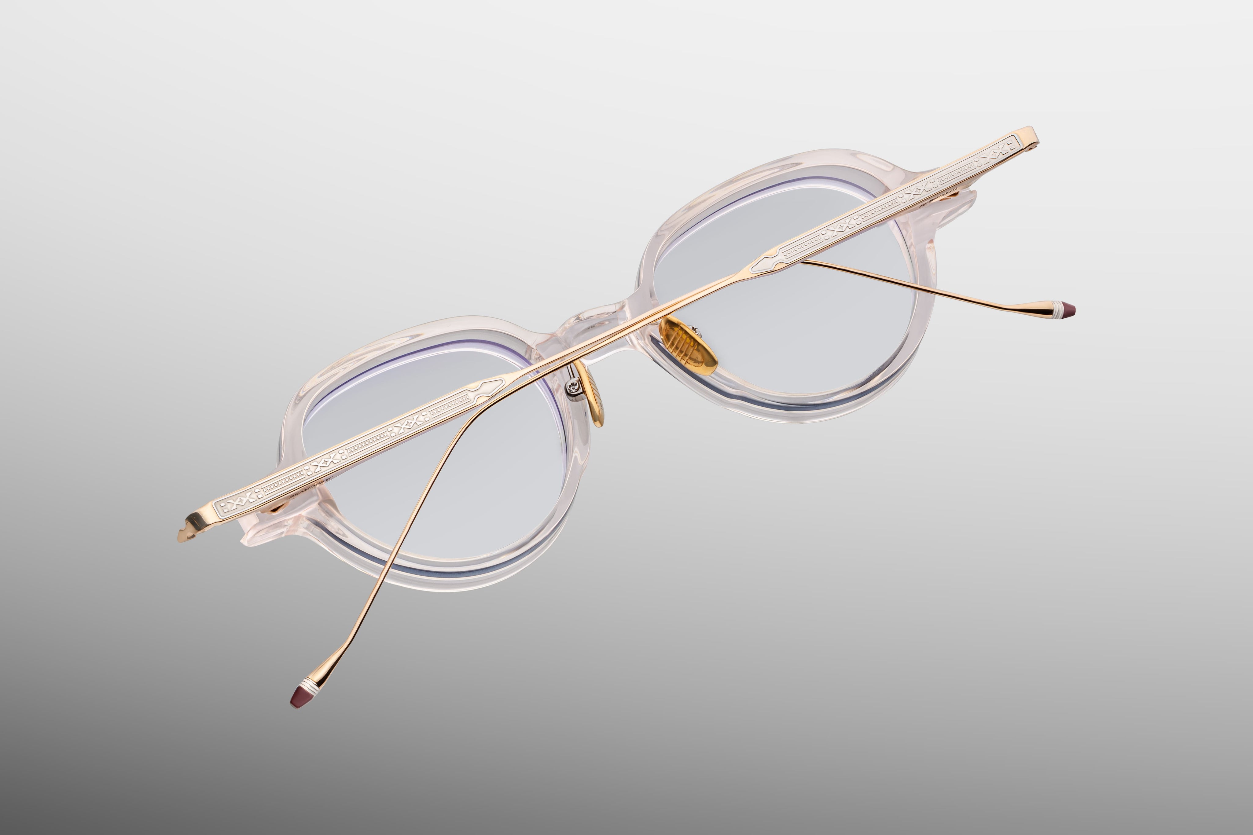 Ottica Mondello Roma - Jacques Marie Mage - JMMCRVRX-5E - CLARK VU - CAMEO RX - Acetate, titanium - shape Round - pink - EYEWEAR - EYEGLASSES - Unisex,Uomo,Donna,Women,Men - lens Clear - Made In Japan
