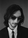 Ottica Mondello Roma - Jacques Marie Mage - JMMFY-C7 - FLYNN - CIA - Titanium - shape Aviator - light gold - EYEWEAR - SUNGLASSES - Uomo,Men - lens Gradient grey - Made In Japan