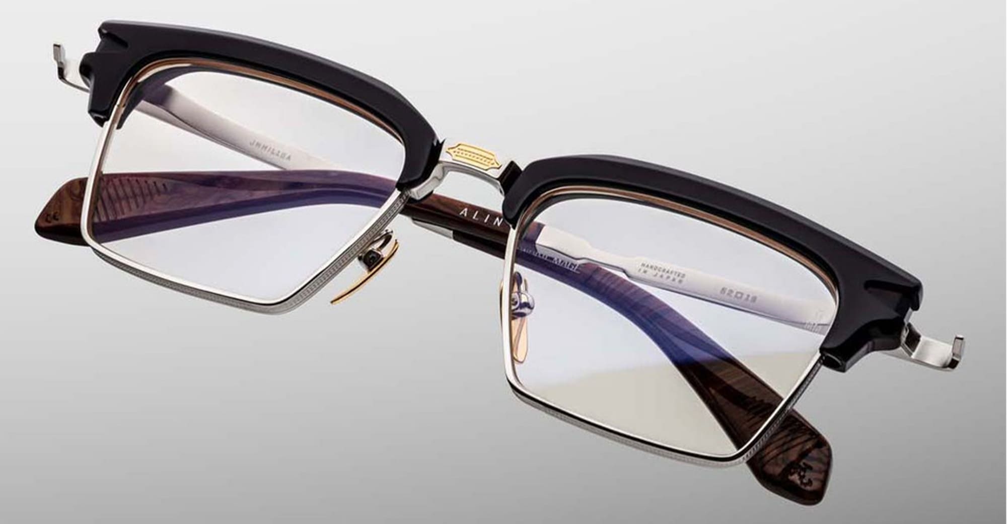 Ottica Mondello Roma - Jacques Marie Mage - JMMILRX-10A - ALIN - NOIR X RX - Acetate, titanium - shape Clubmaster - Black - EYEWEAR - EYEGLASSES - Unisex,Uomo,Donna,Women,Men - lens Clear - Made In Japan