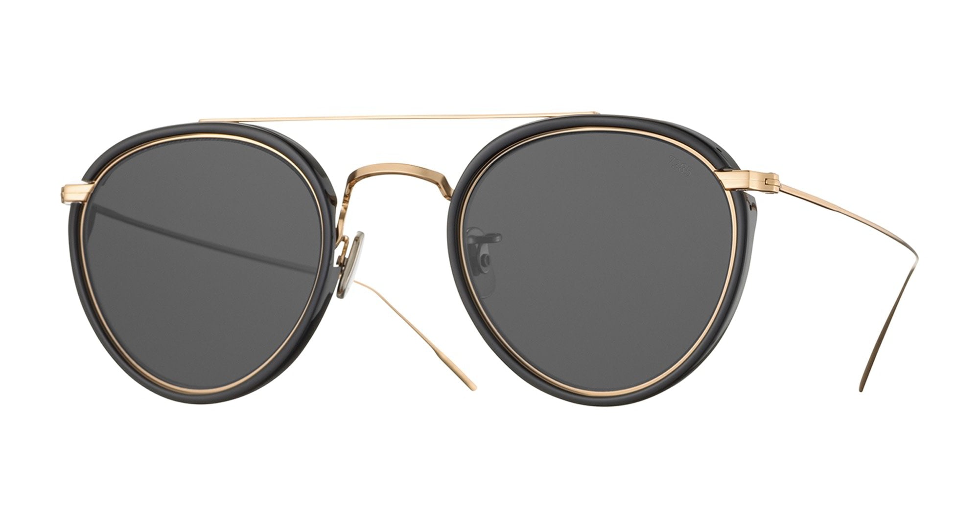 Ottica Mondello Roma - Eyevan - 762-48-1002-BK - 762 - 1002 BLACK / GOLD / GREY LENS - titanium, acetate - shape  - Black, gold - EYEWEAR - SUNGLASSES - Unisex,Uomo,Donna,Women,Men - lens  - Made In Japan