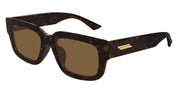 Ottica Mondello Roma - Bottega Veneta - BV1359SA-002 - BV1359SA-002 - HAVANA / ASIAN FIT - Acetate - shape Squared - Havana - EYEWEAR - SUNGLASSES - Unisex,Uomo,Donna,Women,Men - lens Brown - Made In Japan