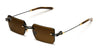 Ottica Mondello Roma - T HENRI - EMC - EVIJA - TRAVERSE - Titanium - shape Rectangular - Black - EYEWEAR - SUNGLASSES - Unisex,Uomo,Donna,Women,Men - lens Brown - Made In Japan