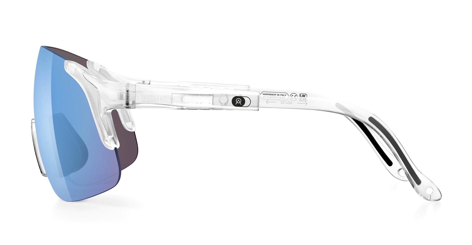 Ottica Mondello Roma - Alba Optics - 8050054516097 - JUMBO - CRYSTAL GLOSSY / VZUM F-LENS FML - Tr90 - shape Mask - Crystal - EYEWEAR - SUNGLASSES - Unisex,Uomo,Donna,Women,Men - lens purple - Made In Italy