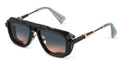 Ottica Mondello Roma - T HENRI - GTCP - GTO - PULSAR - Titanium - shape Navigator - rose gold, black - EYEWEAR - SUNGLASSES - Unisex,Uomo,Donna,Women,Men - lens Gradient blue - Made In Japan