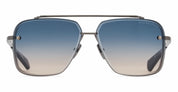 Ottica Mondello Roma - DITA - DTS121-62-08 - MACH-SIX - ANTIQUE SILVER / RAW TITANIUM - Titanium - shape Aviator - Silver - EYEWEAR - SUNGLASSES - Unisex,Uomo,Donna,Women,Men - lens Gradient blue - Made In Japan