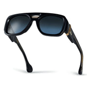 Ottica Mondello Roma - T HENRI - BOAW - BORA - TWILIGHT - Acetate - shape Aviator - Black - EYEWEAR - SUNGLASSES - Unisex,Uomo,Donna,Women,Men - lens Gradient blue - Made In Japan