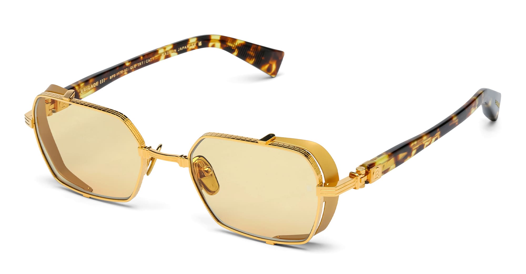  SPOTTED HAVANA - Titanium - shape Rectangular - Black, Grey - EYEWEAR - EYEGLASSES - Donna,Women - lens amber - Made In Japan