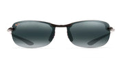 Ottica Mondello Roma - Maui Jim - MJ0405S-001 - MAKAHA - GLOSS BLACK / NEUTRAL GREY - nylon - shape Oval - Black - EYEWEAR - SUNGLASSES - Unisex,Uomo,Donna,Women,Men - lens Grey - Made In Japan