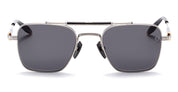 Ottica Mondello Roma - Akoni - AKS-200B-50 - EUROPA - BRUSHED PALLADIUM / DARK GREY CRYSTAL - titanium, acetate - shape Pilot - Palladium - EYEWEAR - SUNGLASSES - Donna,Women - lens Grey - Made In Japan
