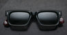 Ottica Mondello Roma - Jacques Marie Mage - JMMBV-6P - LAST FRONTIER VI - BELVEDERE - BLOODSTONE - acetate, silver - shape Rectangular - black, burgundy - EYEWEAR - SUNGLASSES - Uomo,Men - lens Black - Made In Japan