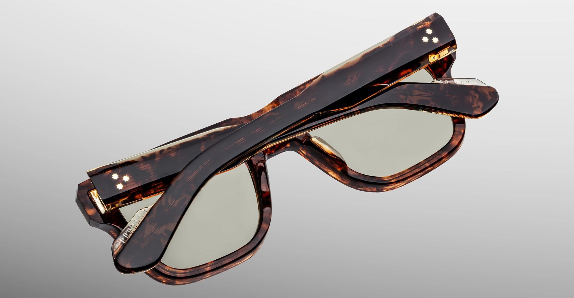 Ottica Mondello Roma - Jacques Marie Mage - JMMMI-5C - MISHIMA - ARGYLE - Acetate - shape Rectangular - Havana - EYEWEAR - SUNGLASSES - Unisex,Uomo,Donna,Women,Men - lens Green - Made In Japan