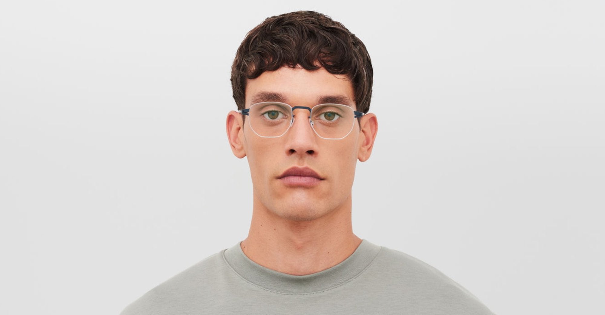 Ottica Mondello Roma - Mykita - 10090337 - ROSCOE - INDIGO / SILVER RX - stainless steel - shape  - Silver, blue - EYEWEAR - EYEGLASSES - Unisex,Uomo,Donna,Women,Men - lens  - Made In Germany