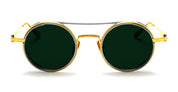 Ottica Mondello Roma - Akoni - AKS-505F-46 - ERIS - 18K GOLD PLATED (LIMITED EDITION) - Titanium - shape  - Gold - EYEWEAR - SUNGLASSES - Unisex,Uomo,Donna,Women,Men - lens  - Made In Japan