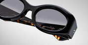 Ottica Mondello Roma - Jacques Marie Mage - JMMYC-11A - GIA - NOIR 11 - Acetate - shape Oval - Black - EYEWEAR - SUNGLASSES - Donna,Women - lens Gradient grey - Made In Japan