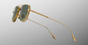 Ottica Mondello Roma - Jacques Marie Mage - JMMCEN-12M - CENDRAS - MUSKET - Titanium - shape Pilot - Gold - EYEWEAR - SUNGLASSES - Unisex,Uomo,Donna,Women,Men - lens Green - Made In Japan