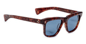 Ottica Mondello Roma - Jacques Marie Mage - JMMLS-7U - LANKASTER - BRECCIA - Acetate - shape Squared - Havana - EYEWEAR - SUNGLASSES - Unisex,Uomo,Donna,Women,Men - lens Gradient blue - Made In Japan