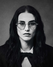 Ottica Mondello Roma - Jacques Marie Mage - JMMTK-2H - ATKINS - ANTIQUE SILVER - Titanium - shape Squared - Silver - EYEWEAR - SUNGLASSES - Unisex,Uomo,Donna,Women,Men - lens Blue - Made In Japan
