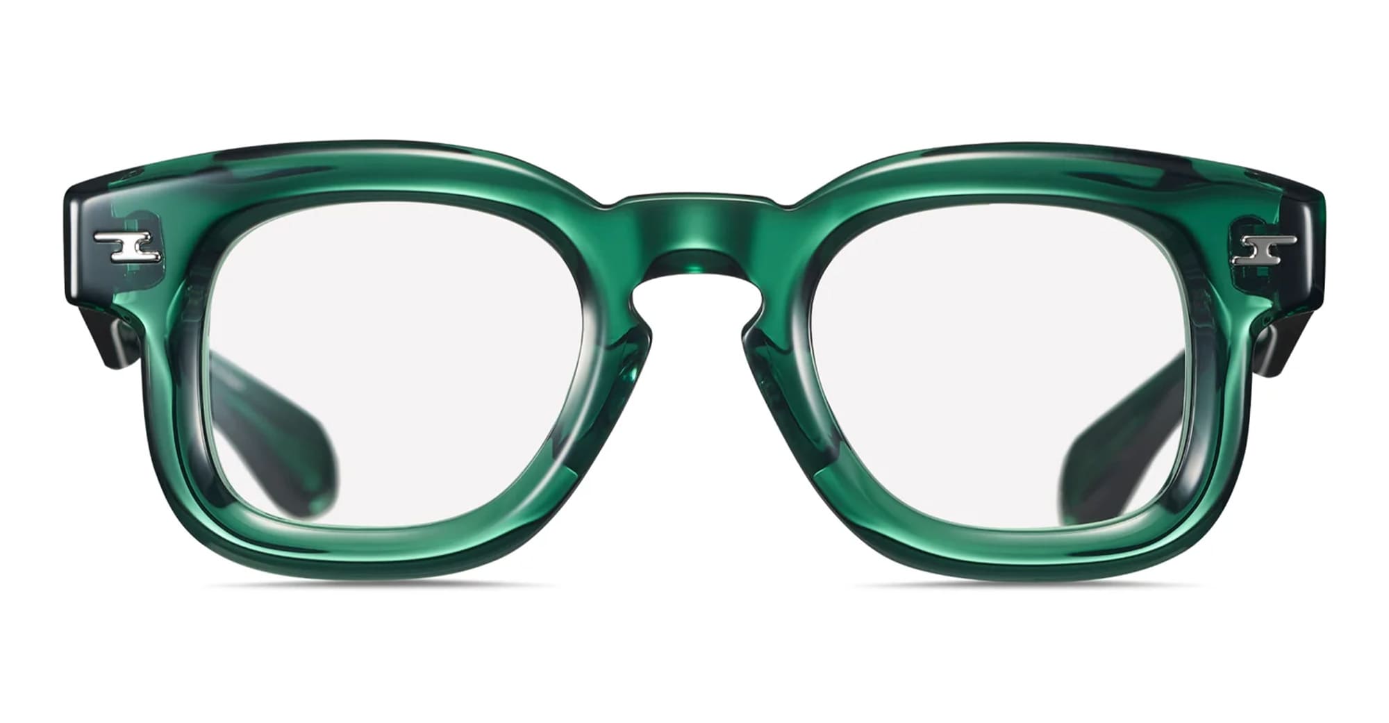 Ottica Mondello Roma - Tanabiku - DT-02G - FUJI - GREEN - Acetate - shape Wellington - green - EYEWEAR - EYEGLASSES - Unisex,Uomo,Donna,Women,Men - lens Clear - Made In Japan