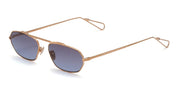 Ottica Mondello Roma - Ahlem - AHL.003886.SUN - Anjou - Rose Gold Brushed / Blue Gradient Lens - Metal - shape Oval - rose gold - EYEWEAR - SUNGLASSES - Unisex,Uomo,Donna,Women,Men - lens Gradient blue - Made In France