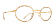 Ottica Mondello Roma - Mykita - 10089686 - BERTHOLD - A98 Glossy Gold / Desert Haze RX - stainless steel - shape Oval - Gold, brown - EYEWEAR - EYEGLASSES - Unisex,Uomo,Donna,Women,Men - lens Clear - Made In Germany