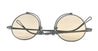 Ottica Mondello Roma - Matsuda - 10601H.SG.AS.45 - 10601H - SHINY SILVER / CAFE BROWN - Titanium - shape Round - Silver - EYEWEAR - SUNGLASSES - Uomo,Men - lens light brown - Made In Japan