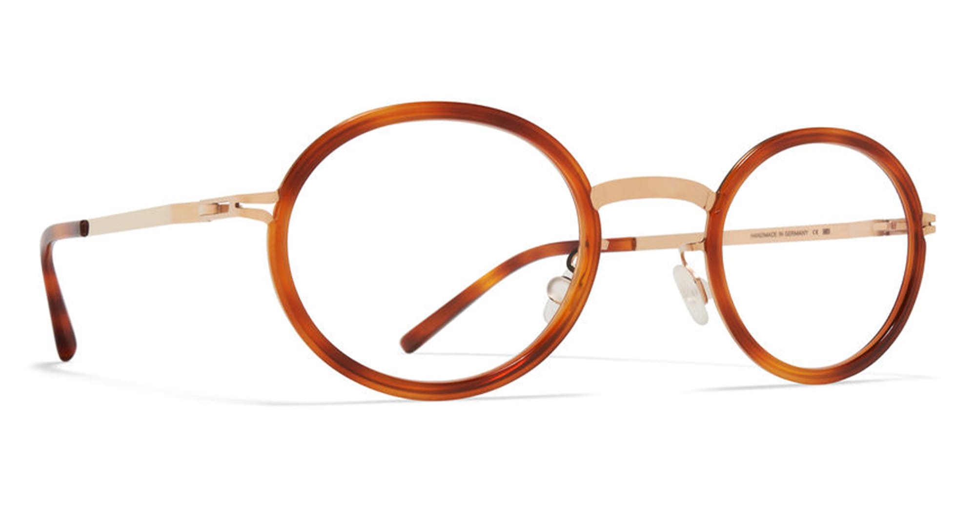 Ottica Mondello Roma - Mykita - 10089687 - BERTHOLD - A99 Champagne Gold / Soft Havana RX - stainless steel - shape  - havana, gold - EYEWEAR - EYEGLASSES - Unisex,Uomo,Donna,Women,Men - lens  - Made In Germany