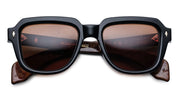 Ottica Mondello Roma - Jacques Marie Mage - JMMRT-10A - TAOS - NOIR X - Acetate - shape Squared - Black - EYEWEAR - SUNGLASSES - Uomo,Men - lens orange - Made In Japan