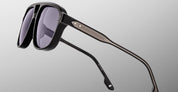 Ottica Mondello Roma - Jacques Marie Mage - JMMON-58 - LEONARD - RAVEN - Acetate - shape Aviator - Black - EYEWEAR - SUNGLASSES - Unisex,Uomo,Donna,Women,Men - lens Gradient grey - Made In Japan