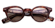 Ottica Mondello Roma - Jacques Marie Mage - JMMCLM-H13 - CLEMENS - HONEYCOMB - Acetate - shape Panto - Havana - EYEWEAR - SUNGLASSES - Unisex,Uomo,Donna,Women,Men - lens light brown - Made In Japan