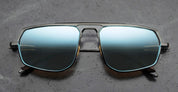 Ottica Mondello Roma - Jacques Marie Mage - JMMKL-88 - LAST FRONTIER VII - KALISPELL - BLACK - Titanium - shape Navigator - Black - EYEWEAR - SUNGLASSES - Unisex,Uomo,Donna,Women,Men - lens Blue - Made In Japan