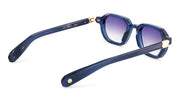 Ottica Mondello Roma - Sato - Izar-SB-RG-1 - IZAR - STORM BLUE / ROSE GOLD - Acetate - shape Squared - blue - EYEWEAR - SUNGLASSES - Unisex,Uomo,Donna,Women,Men - lens Gradient grey - Made In Japan