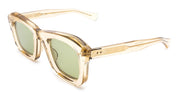 Ottica Mondello Roma - Max Pittion - MXPL-012G - MONSTRE - DUSTY CHAMPAGNE / GREEN LENS - Acetate - shape Squared - Champagne - EYEWEAR - SUNGLASSES - Unisex,Uomo,Donna,Women,Men - lens Green - Made In Japan