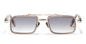 Ottica Mondello Roma - John Dalia - DANE-C476 - DANE - C476 - Workman Grey - Rose Gold / Platine - metal, acetate - shape Rectangular - gold, grey - EYEWEAR - SUNGLASSES - Unisex,Uomo,Donna,Women,Men - lens Gradient grey - Made In France