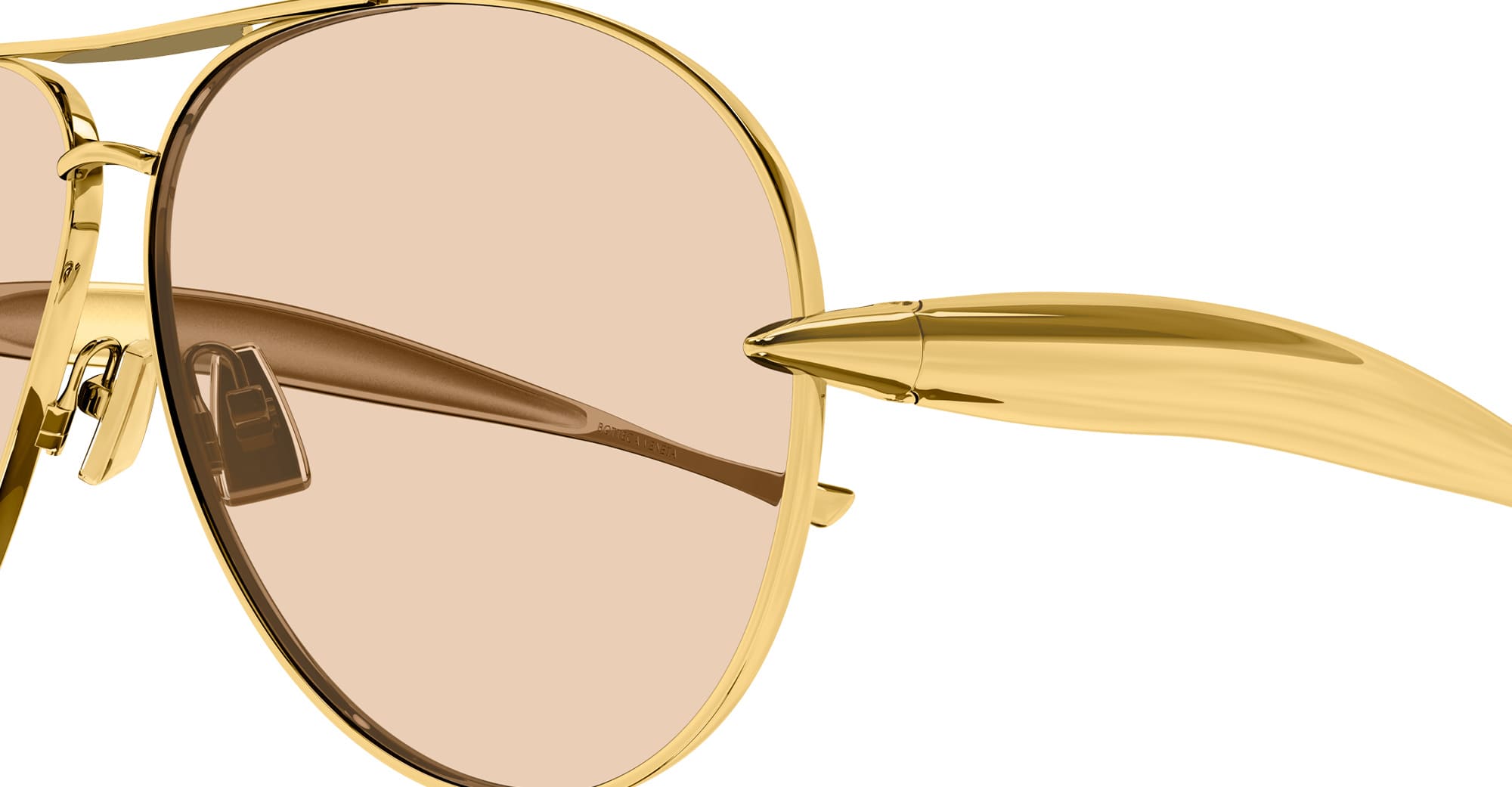 Ottica Mondello Roma - Bottega Veneta - BV1305S-002 - BV1305S-002 - GOLD / BROWN LENS - Metal - shape Aviator - Gold - EYEWEAR - SUNGLASSES - Unisex,Uomo,Donna,Women,Men - lens Brown - Made In Italy