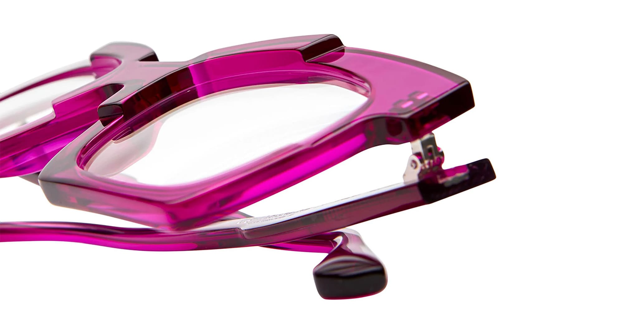 Ottica Mondello Roma - Kuboraum - KRO0K5CY000000OP - MASK K5 - CYCLAMINE RX - Acetate - shape Squared - fuchsia - EYEWEAR - EYEGLASSES - Donna,Women - lens Clear - Made In Italy