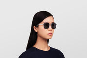 Ottica Mondello Roma - Mykita - 10087671 - MR002 AL1 - White Silver / Black / Coolgrey Lens - stainless steel - shape  - silver, black - EYEWEAR - SUNGLASSES - Unisex,Uomo,Donna,Women,Men - lens  - Made In Germany