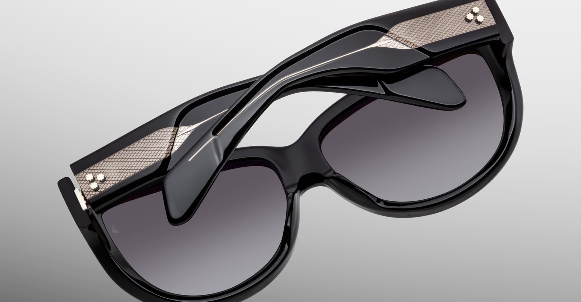 Ottica Mondello Roma - Jacques Marie Mage - JMMJV-58 - RAVELLO - RAVEN - Acetate - shape Round - Black - EYEWEAR - SUNGLASSES - Unisex,Uomo,Donna,Women,Men - lens Gradient black - Made In Italy