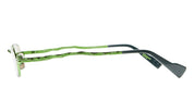 Ottica Mondello Roma - Kuboraum - KRSZ18HB000000FE - MASK Z18 HB - HAMBURGER BANHOFF - metal, acetate - shape Rectangular - green - EYEWEAR - SUNGLASSES - Unisex,Uomo,Donna,Women,Men - lens Green - Made In Italy