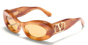 Ottica Mondello Roma - Valentino - VLS-178C-57 - VLS-178C - HAVANA - Acetate - shape  -  - EYEWEAR - SUNGLASSES - Donna,Women - lens  - Made In Japan