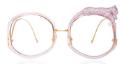 Ottica Mondello Roma - Anna-Karin Karlsson - 0201-2004 - ROSE ET LE REVE - Hot Pink RX - acetate, stainless steel - shape Octagonal - pink, gold - EYEWEAR - EYEGLASSES - Donna,Women - lens Clear - Made In Japan