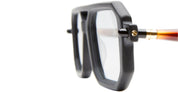 Ottica Mondello Roma - Kuboraum - KRS0P8BMH000002F - MASK P8 - BLACK MATTE / HAVANA - Acetate - shape Navigator - black, havana - EYEWEAR - SUNGLASSES - Unisex,Uomo,Donna,Women,Men - lens Grey - Made In Italy