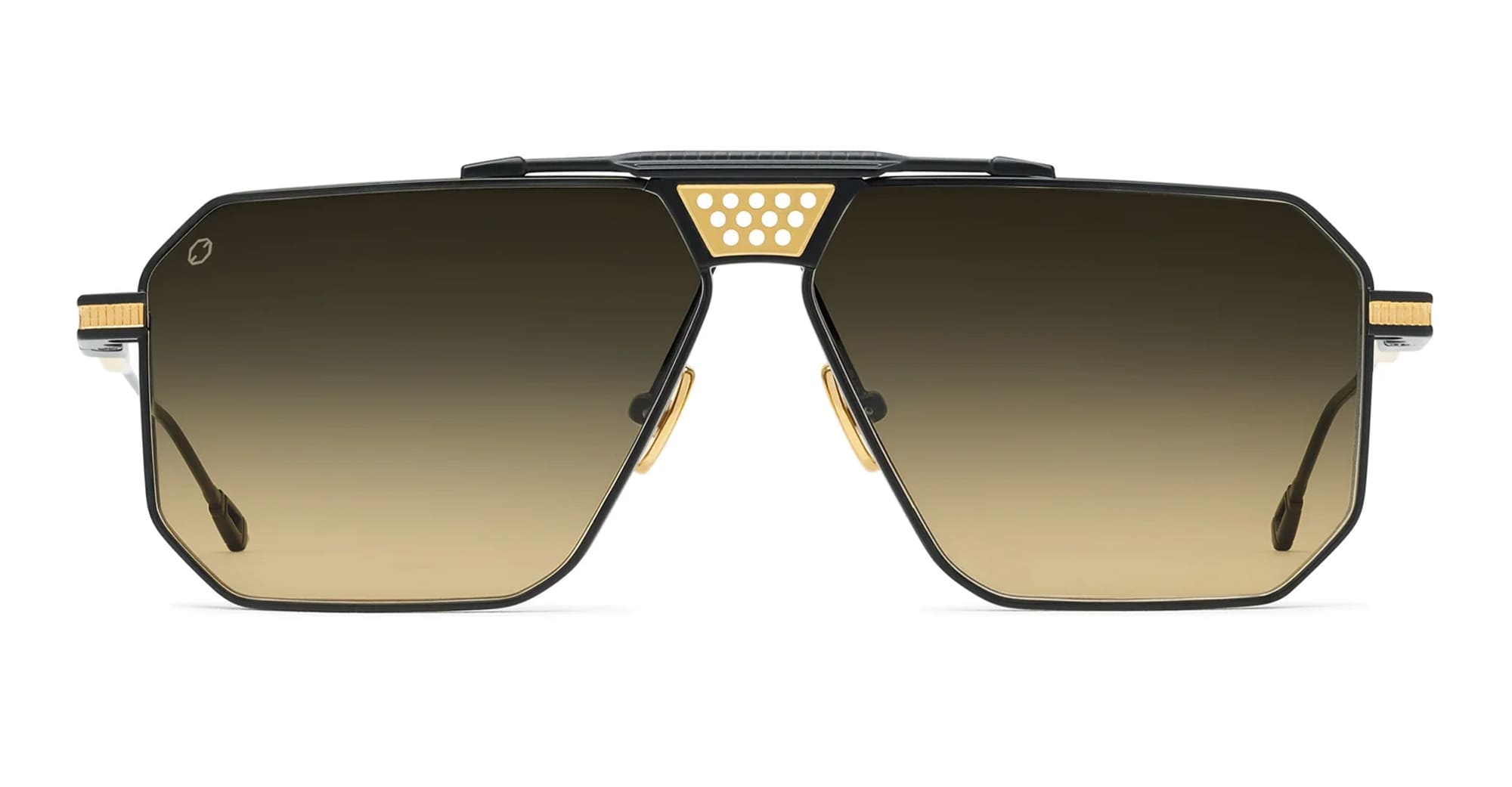Ottica Mondello Roma - T HENRI - BMC008 - BERLINETTE - TRAVERSE II - Titanium - shape  - Black, gold - EYEWEAR - SUNGLASSES - Unisex,Uomo,Donna,Women,Men - lens  - Made In Japan