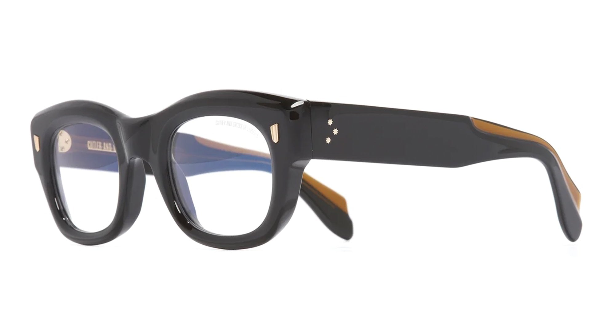 Ottica Mondello Roma - Cutler and Gross - CGOP-9261-48-01 - 9261 - BLACK RX - Acetate - shape Squared - Black - EYEWEAR - SUNGLASSES - Donna,Women - lens Clear - Made In Italy