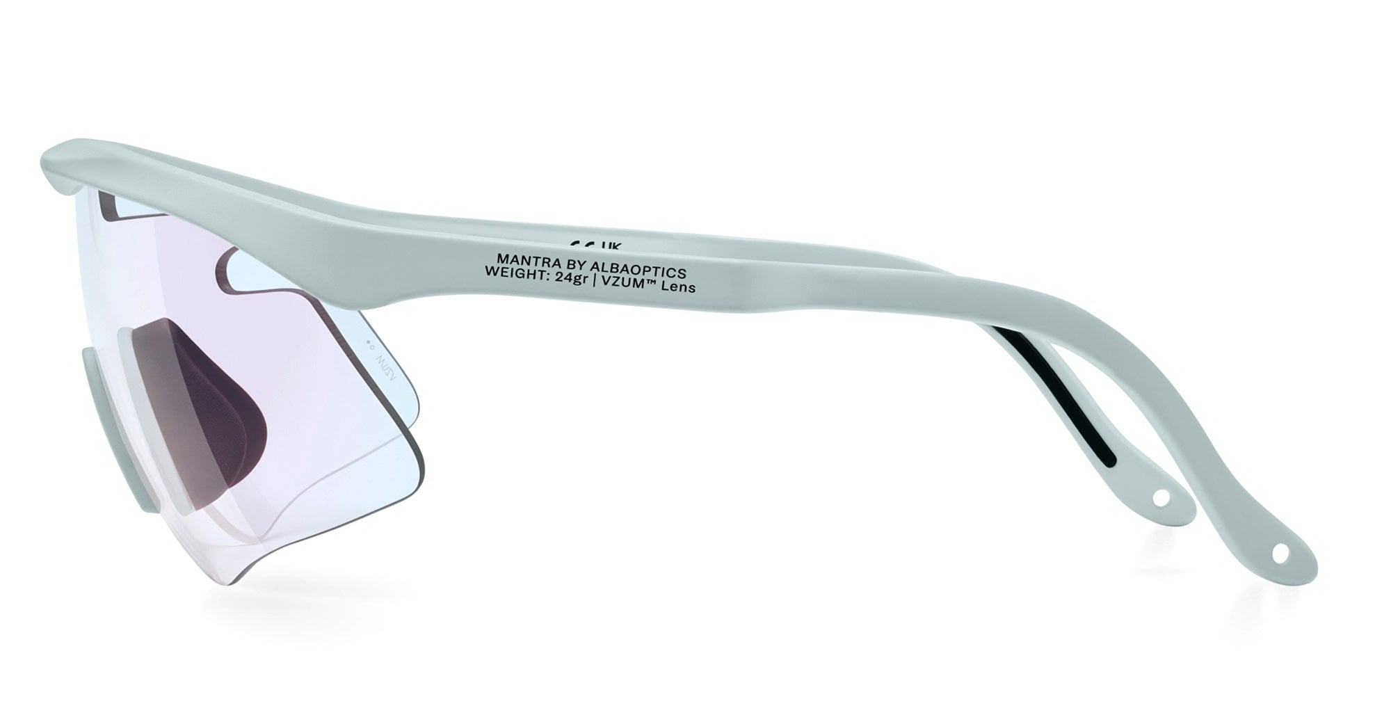 Ottica Mondello Roma - Alba Optics - 8050054518480 - MANTRA - ICE / VZUM F-LENS FIRE - Tr90 - shape Mask - grey - EYEWEAR - SUNGLASSES - Unisex,Uomo,Donna,Women,Men - lens red - Made In Italy