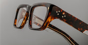 Ottica Mondello Roma - Jacques Marie Mage - JMMWKRX-6B - WALKER - HAVANA 6 RX - Acetate - shape Rectangular - Havana - EYEWEAR - SUNGLASSES - Uomo,Men - lens Clear - Made In Japan