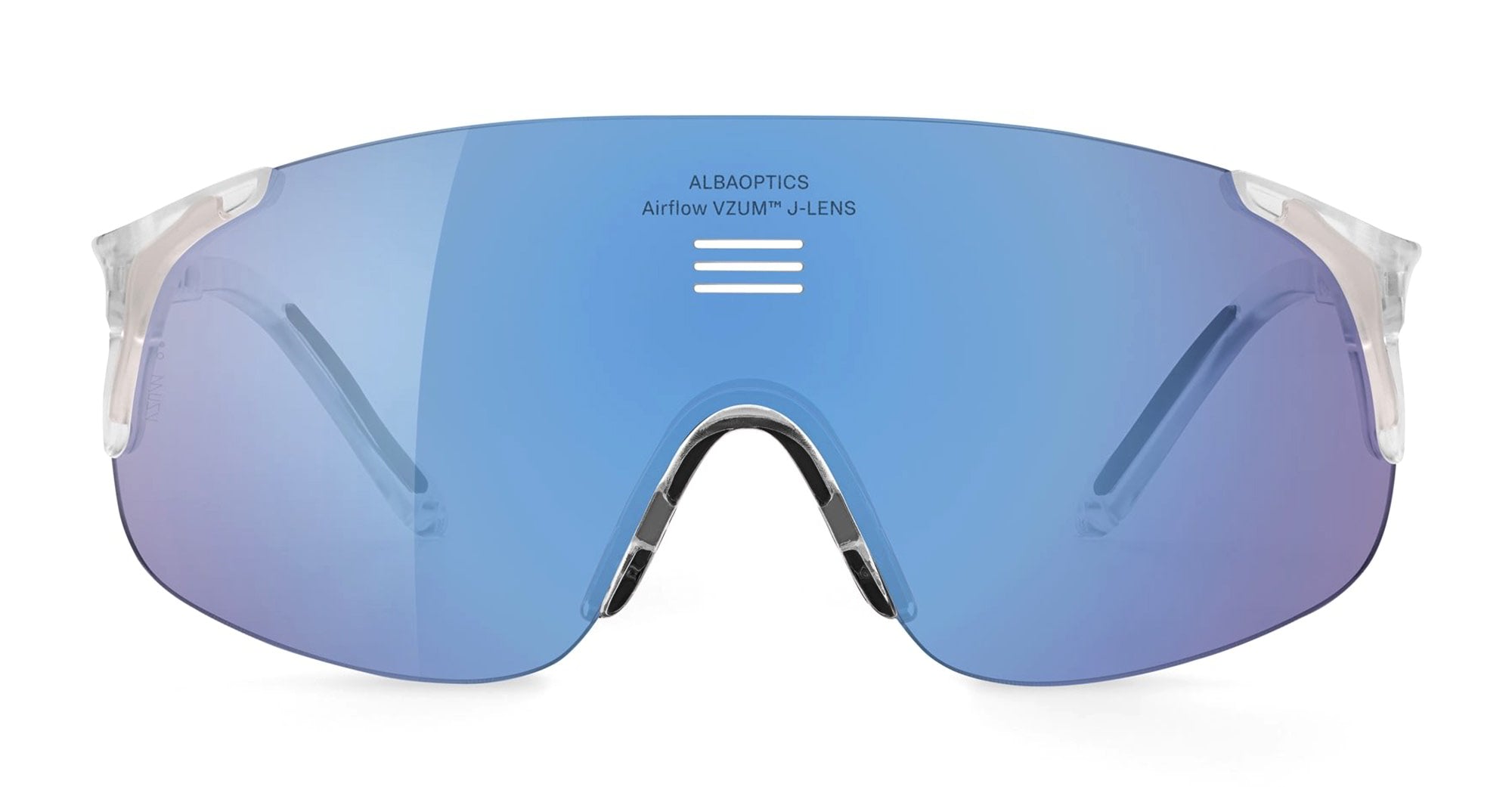 Ottica Mondello Roma - Alba Optics - 8050054516097 - JUMBO - CRYSTAL GLOSSY / VZUM F-LENS FML - Tr90 - shape Mask - Crystal - EYEWEAR - SUNGLASSES - Unisex,Uomo,Donna,Women,Men - lens purple - Made In Italy