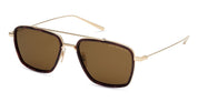 Ottica Mondello Roma - DITA - DTS476-A-01 - ARTOA.57X -  DARK GOLD / DESERT ABALONE - Titanium - shape Navigator - Gold - EYEWEAR - SUNGLASSES - Unisex,Uomo,Donna,Women,Men - lens Brown - Made In Japan